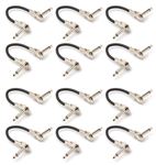 Hosa Guitar Patch Cable Low Profile 6 In 2 Pack Front View